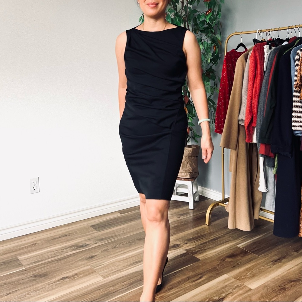 Helmut Lang Bateau Neckline Knee-Length Dress